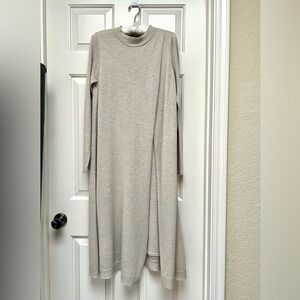 Eileen Fisher wool knit cape dress